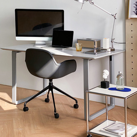 北欧书桌椅可调节升降皮质软座舒适转椅卧室小户型书房办公电脑椅