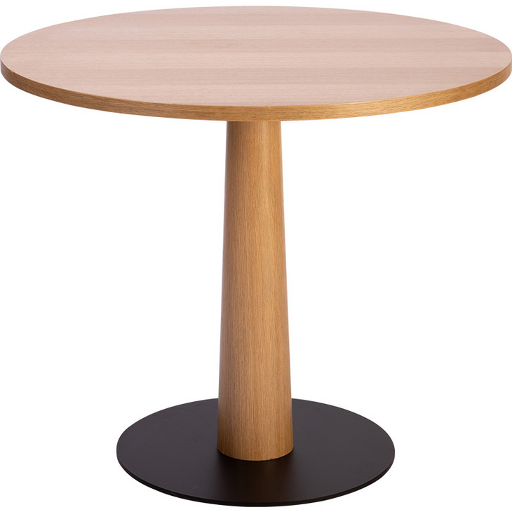 实木圆餐桌小户型客厅现代简约餐厅白橡木天尺设计师饭桌北欧圆桌