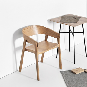 纯实木椅子靠背椅北欧简约现代单人书房办公室休闲结实家用小木椅