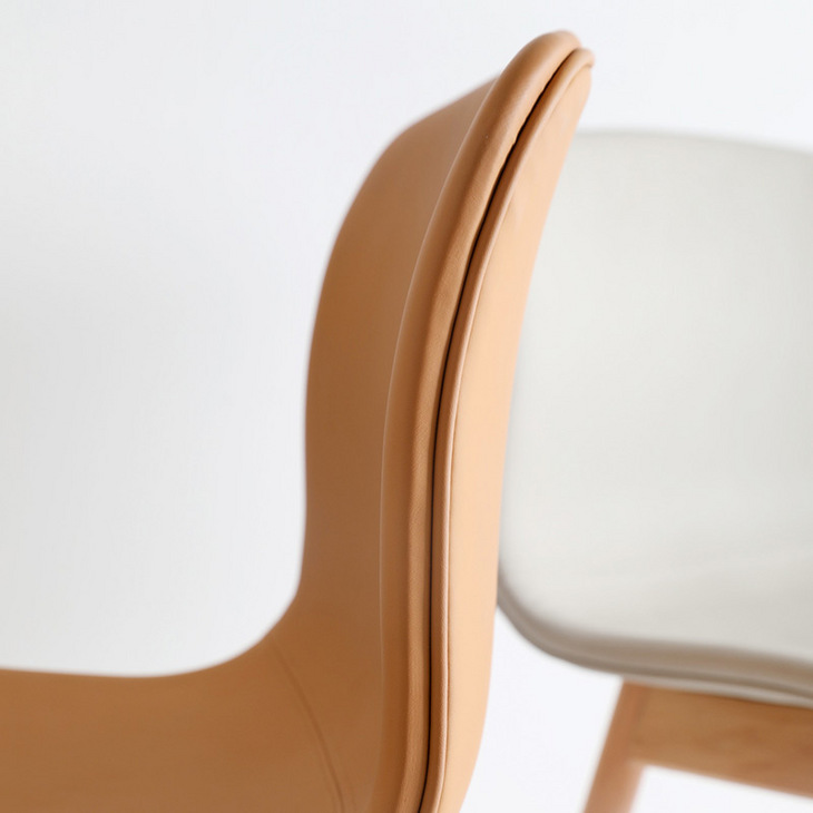北欧餐桌椅子皮简约家用单人靠背网红化妆椅现代小户型轻奢餐椅
