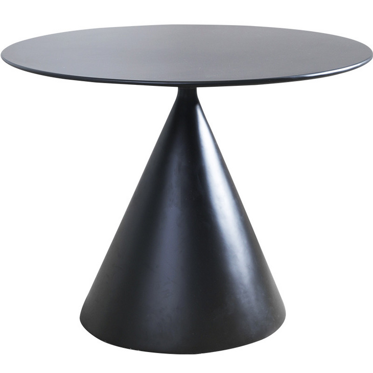 网红餐桌小户型4人创意简约现代北欧黑色家用圆形2021新款桌子
