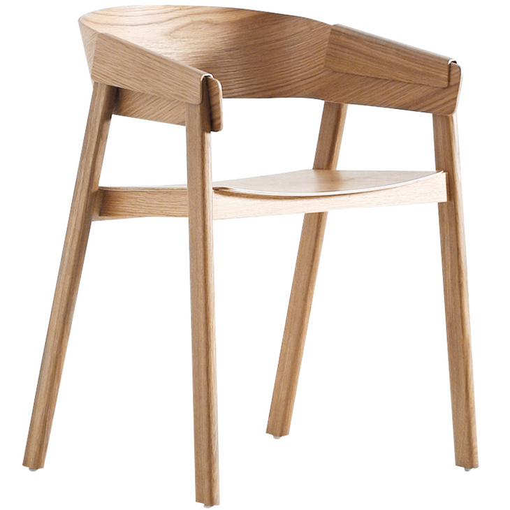 纯实木椅子靠背椅北欧简约现代单人书房办公室休闲结实家用小木椅
