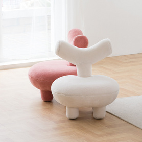 儿童沙发椅北欧现代简约ins靠背凳子布艺客厅创意个性网红矮凳