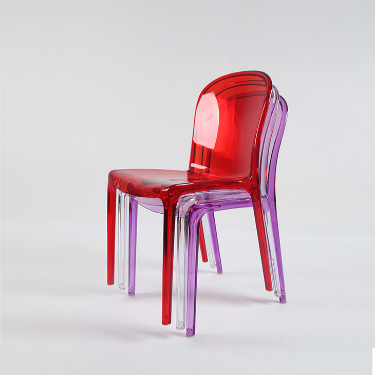 透明椅子塑料凳子创意网红简约餐椅家用亚克力水晶化妆魔鬼幽灵椅
