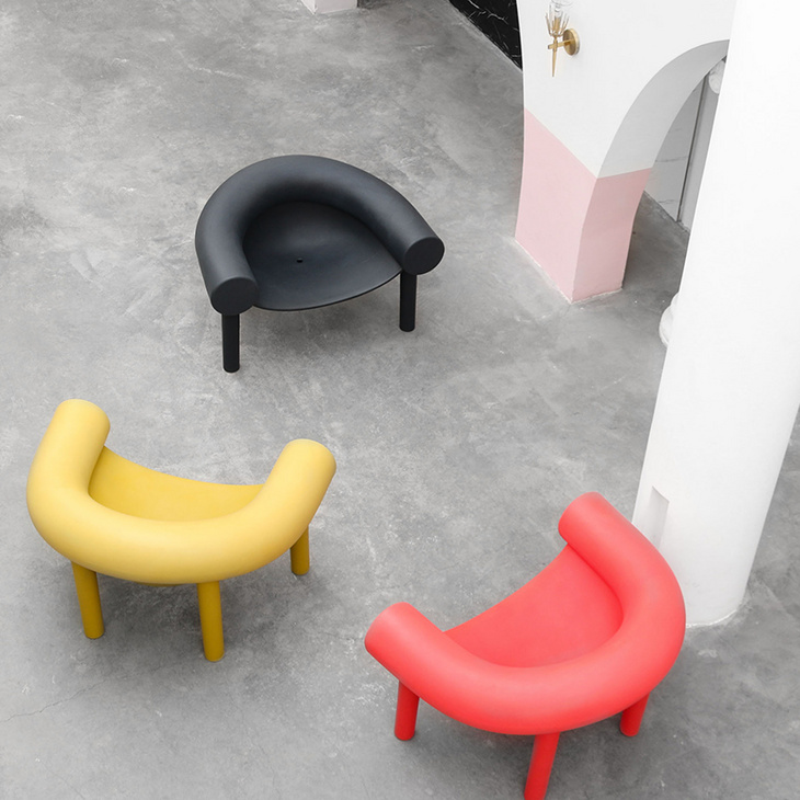 北欧沙发椅大象腿设计家用客厅单人创意懒人扶手阳台休闲马蹄椅