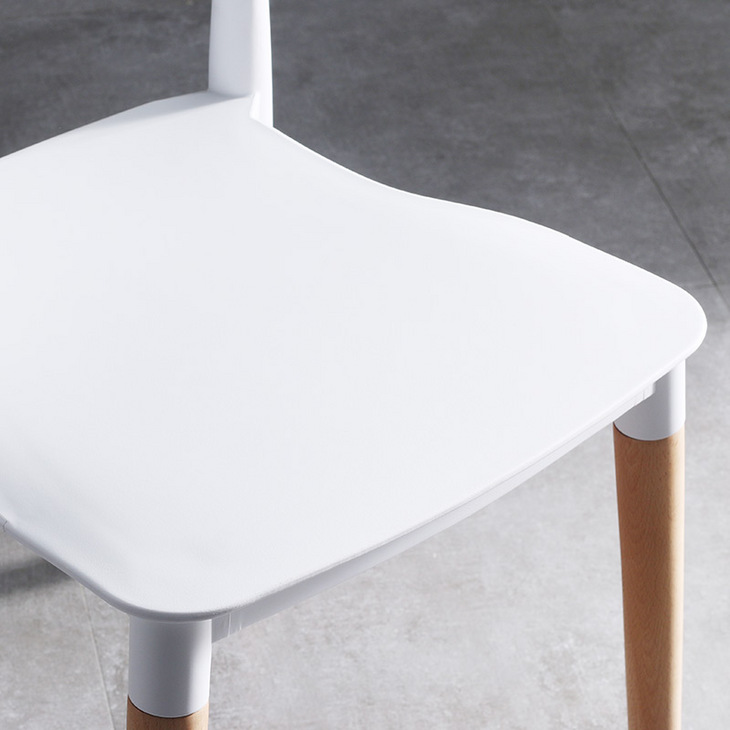 ins网红餐椅北欧个性简约实木脚休闲现代塑料咖啡奶茶店靠背椅子