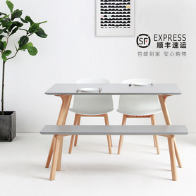 换鞋凳家用门口木长条凳简约实木创意长餐桌凳子北欧现代时尚条登