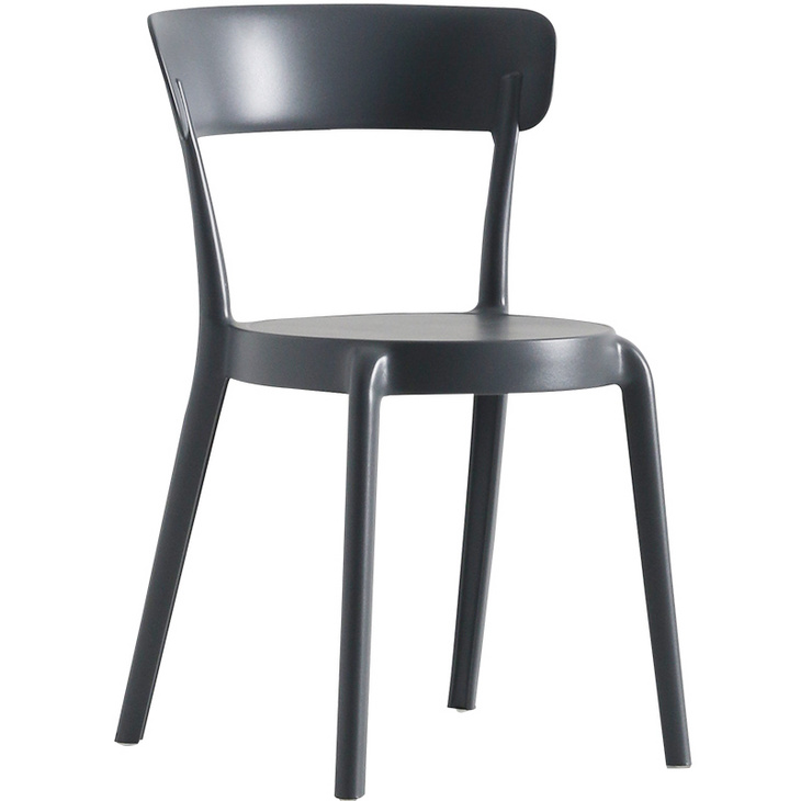 椅子塑料加厚简约时尚艺术休闲店铺餐厅洽谈接待简易靠背餐椅北欧