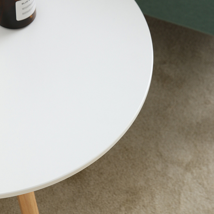 北欧小茶几简约现代创意白色阳台小圆桌圆形床头桌ins风沙发角几