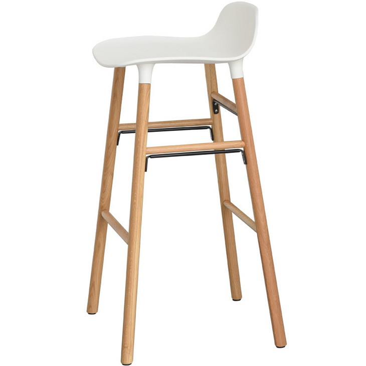 实木吧台椅北欧个性创意吧椅设计师椅子现代灰色网红高脚凳吧凳