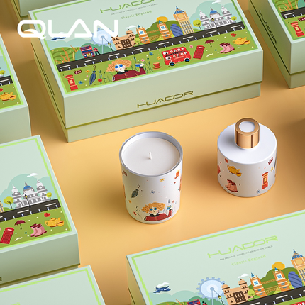 QLAN琴岸城市环游系列香氛经典英伦香薰蜡烛礼盒散香器生日礼物