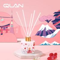 QLAN琴岸城市環(huán)游系列香氛粉櫻東京香薰散香器生日禮物