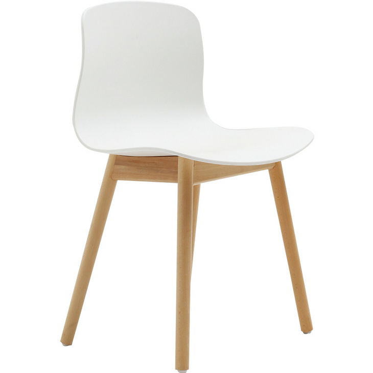 北欧餐椅实木现代简约塑料小户型餐厅吃饭单人休闲椅子家用靠背