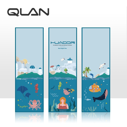 QLAN琴岸城市環(huán)游系列香氛藍(lán)色 愛(ài)琴海香薰散香器生日禮物