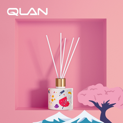 QLAN琴岸城市环游系列香氛粉樱东京香薰散香器生日礼物