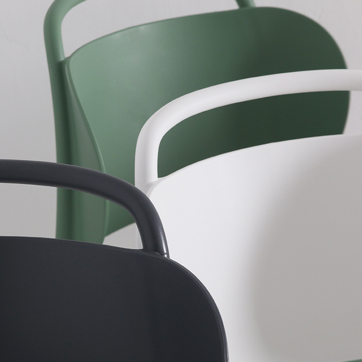 北欧塑料椅子靠背加厚现代餐厅休闲时尚单人家用吃饭可叠放餐椅