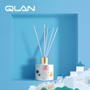 QLAN琴岸城市环游系列香氛蓝色 爱琴海香薰散香器生日礼物