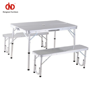 现代简约便携式铝合金休闲折叠桌与长凳DN-M-15B