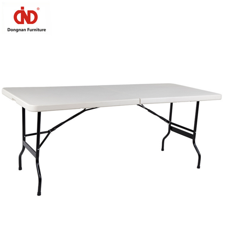 DN-BM-02白色便携式塑料折叠桌折叠桌