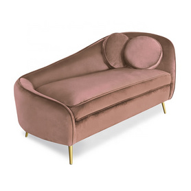 新设计豪华现代布艺休闲躺椅沙发生活，斜躺法式躺椅沙发