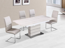 简约设计板可拉伸式折叠餐桌