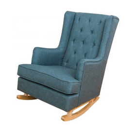 Laynsino现代仿古休闲沙发椅布艺摇椅客厅