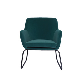 新设计扶手椅现代金属腿椅