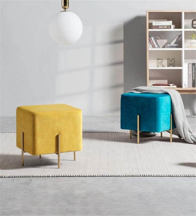 ODM 和 OEM 中国新设计金属腿小沙发凳和织物凳