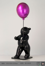 复合材料艺术雕塑气球与熊LT-D097