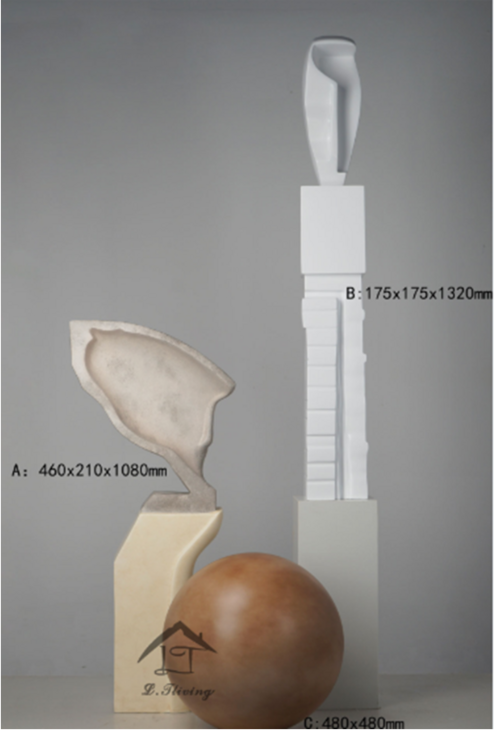 玻璃钢艺术落地雕塑组LT-D002
