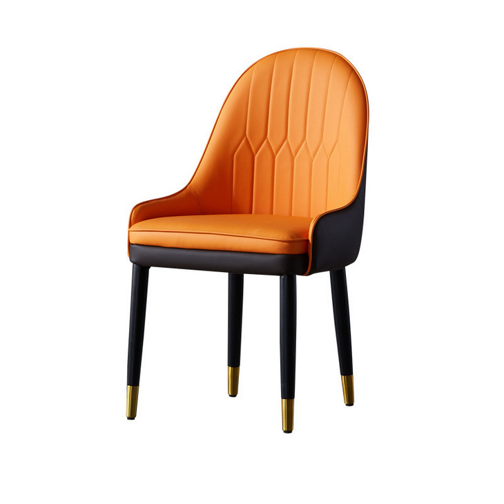 轻奢餐椅家用现代简约实木餐桌椅创意餐厅椅子网红酒店靠背菠萝椅