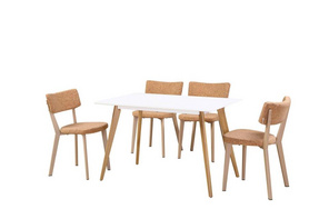 现代设计方形简约板式餐桌