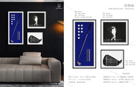 新品畫實物畫高爾夫系列組合