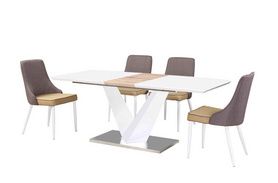 现代设计简约可拉伸板式餐桌
