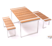 塑木桌椅组套
