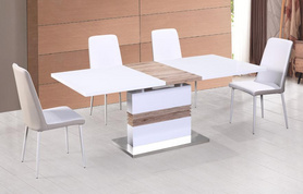 现代设计简约可拉伸板式餐桌