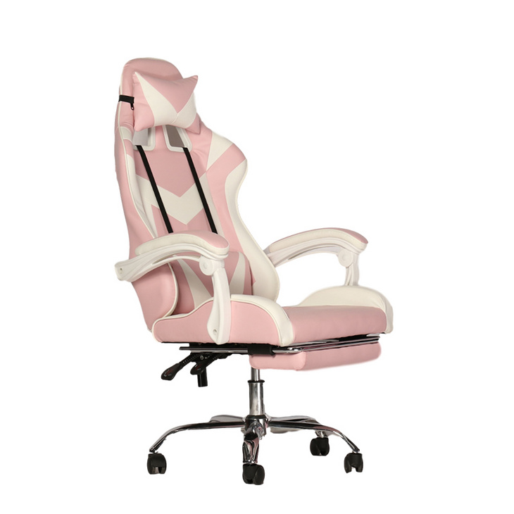 定制布艺皮艺带脚蹬腰脱2D3D扶手电竞椅电脑椅办公椅