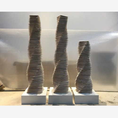 木质旋转摆件酒店橱窗空间装饰配饰
