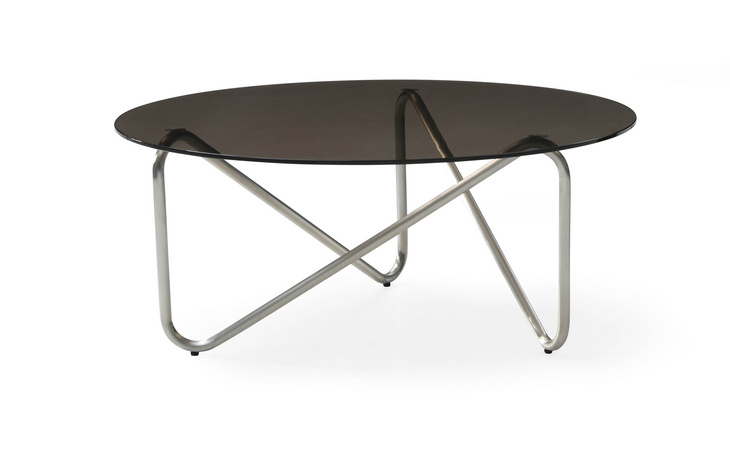 ROUND GLASS COFFEE TABLE / CT-2021- G04