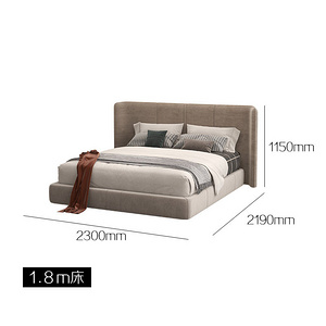 现代简约婚床 主卧室双人1.8m布艺床 Tyche系列免费安装