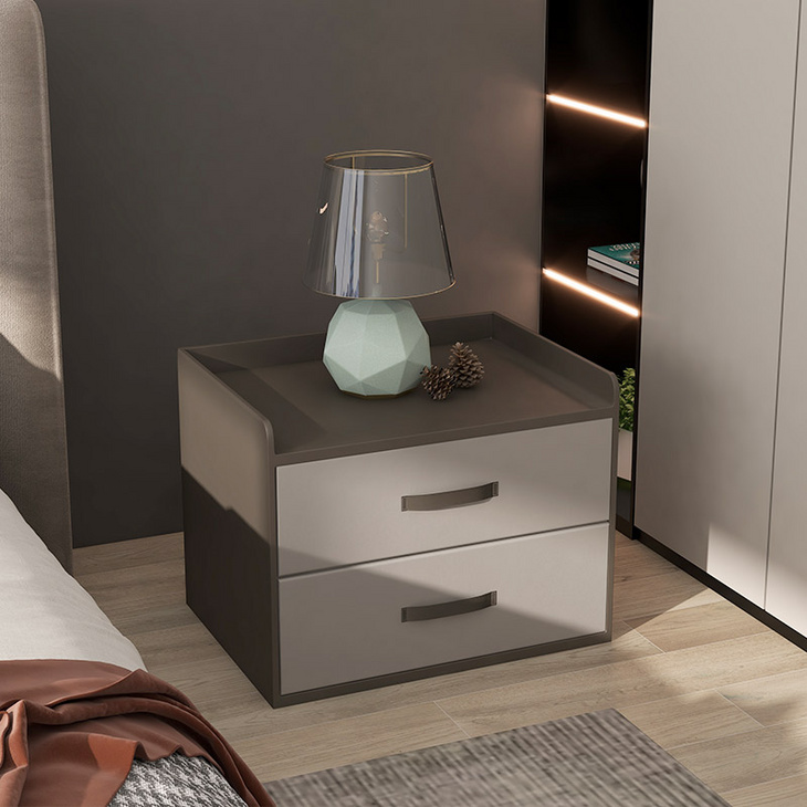 现代简约 主卧室双人床床头柜组合 Tyche系列免费安装