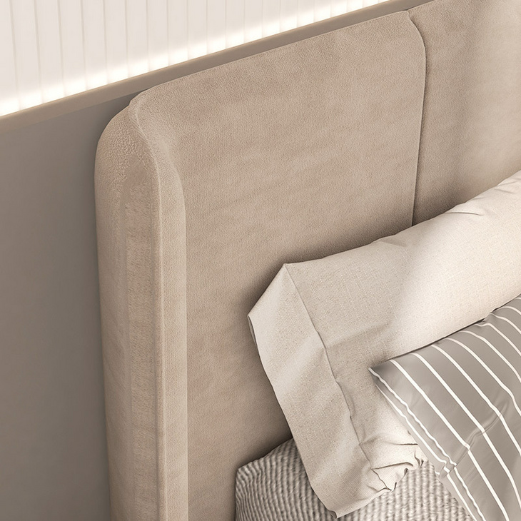 现代简约 主卧室双人床床头柜组合 Tyche系列免费安装