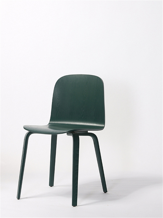 北欧简约曲木靠背椅网红ins家用小户型现代餐厅餐椅设计师造型椅
