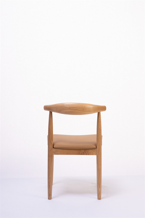 牛角椅北欧实木餐椅子家用简约时尚书房椅家用椅咖啡厅靠背休闲椅