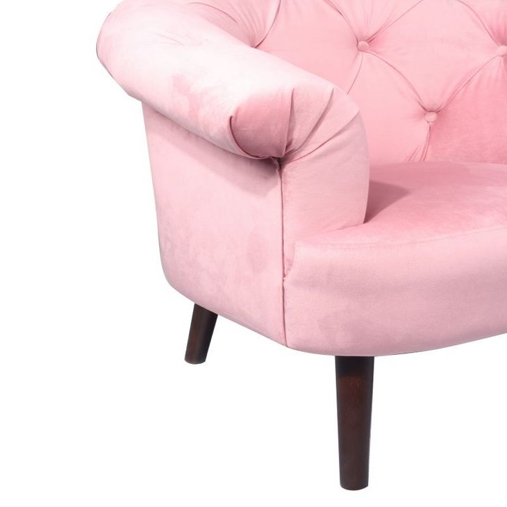 新款美式轻奢弧形单人沙发服装店客厅丝绒布艺