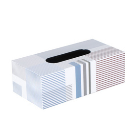 蓝色线条木质烤漆 纸巾盒 SD-22FX03493