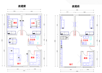 设计前后对比图