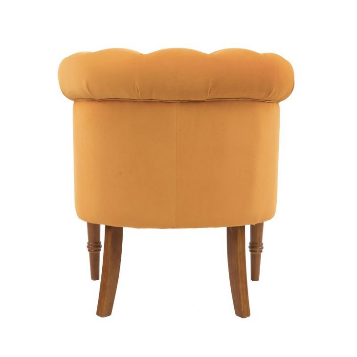 北欧风格实木客厅沙发椅 美式布艺老虎椅 法式单椅卧室休闲单人椅