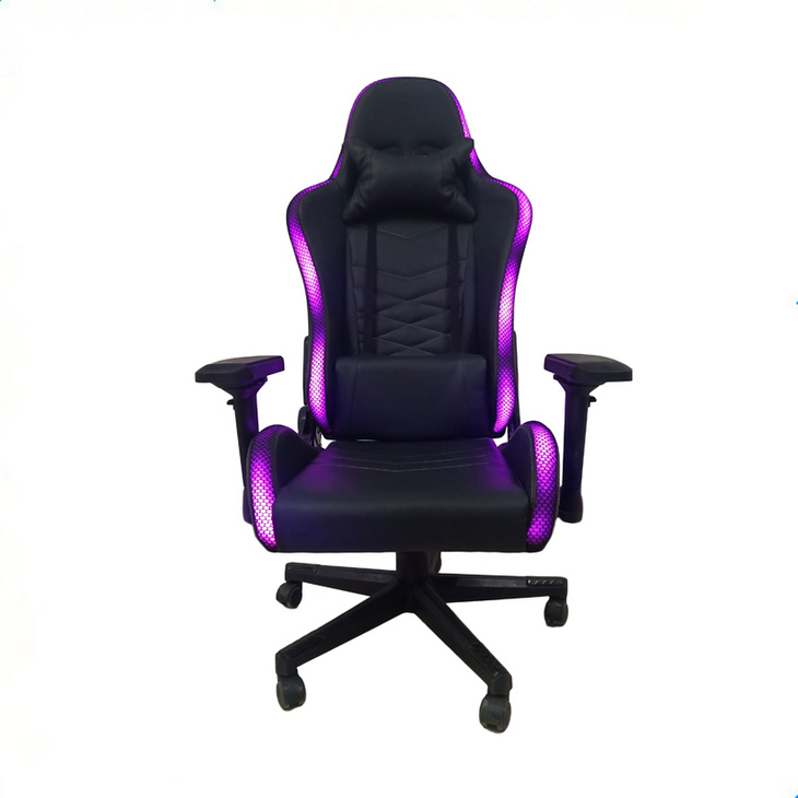 高品质高背旋转电脑办公RGB LED游戏椅