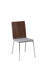 简约设计餐厅家具布艺木质金属餐椅多色可选